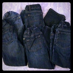 5 pair of boys jeans